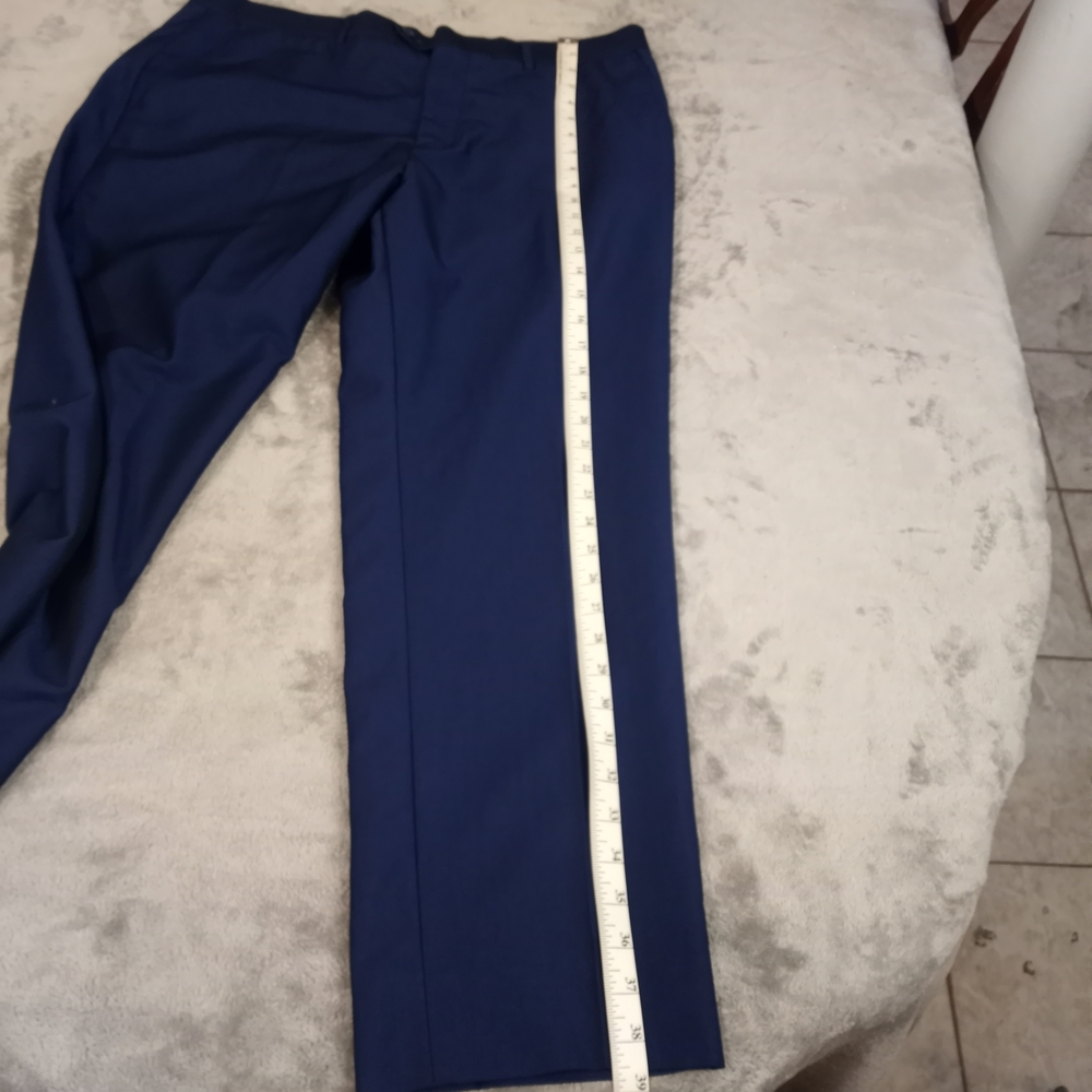 Platini Men's Elegant Two Piece Navy Blue  Suit Size 38 - Picture 11 of 16